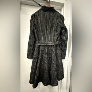 Armani exchange Chevron Patterned Double-Breasted Coat